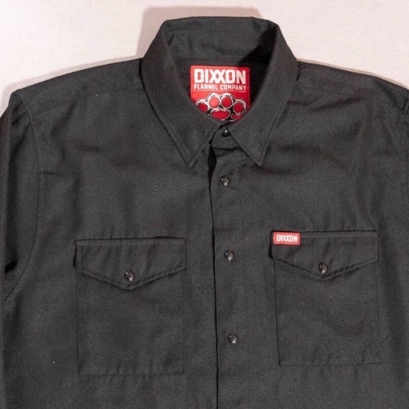 Dixxon Flannel Co. The Outlaw Black Snap Button Long Sleeve Shirt Men's Large - Picture 2 of 3